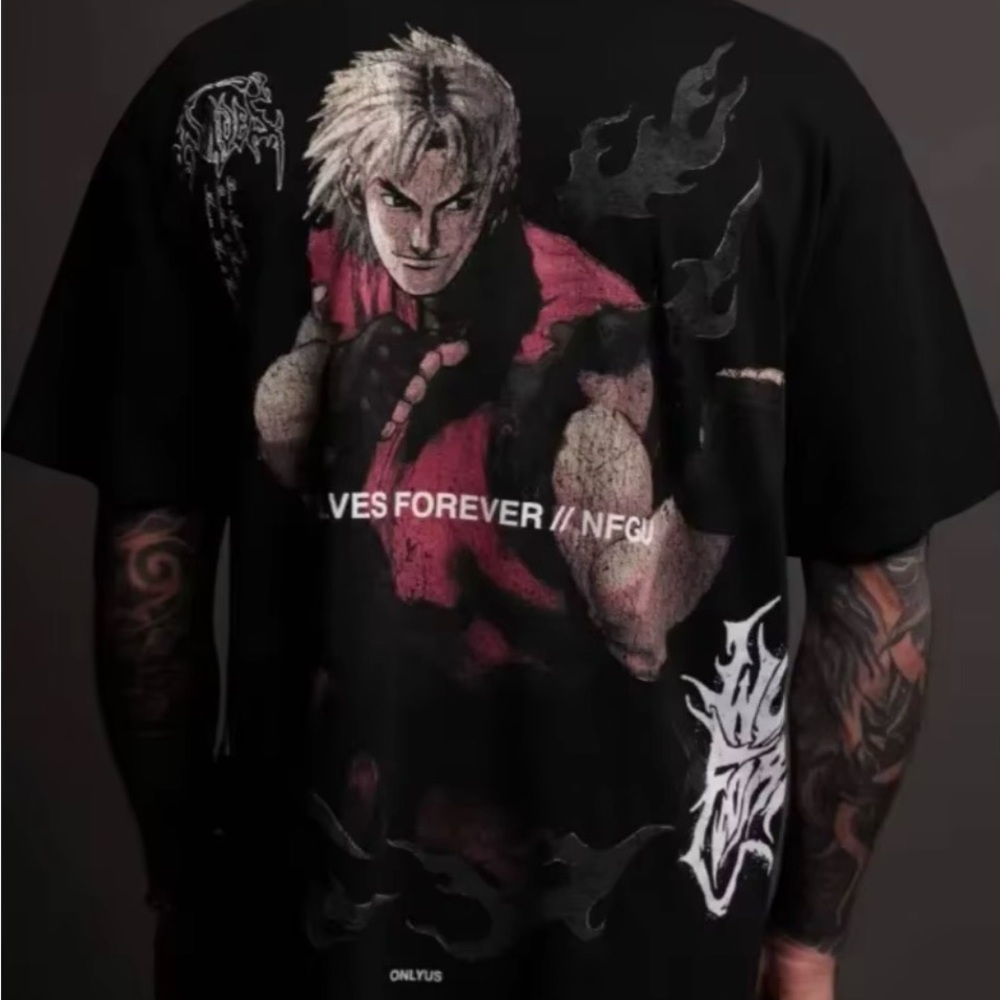 SOLD******Darc Sport oversized x Street Fighter T shirt